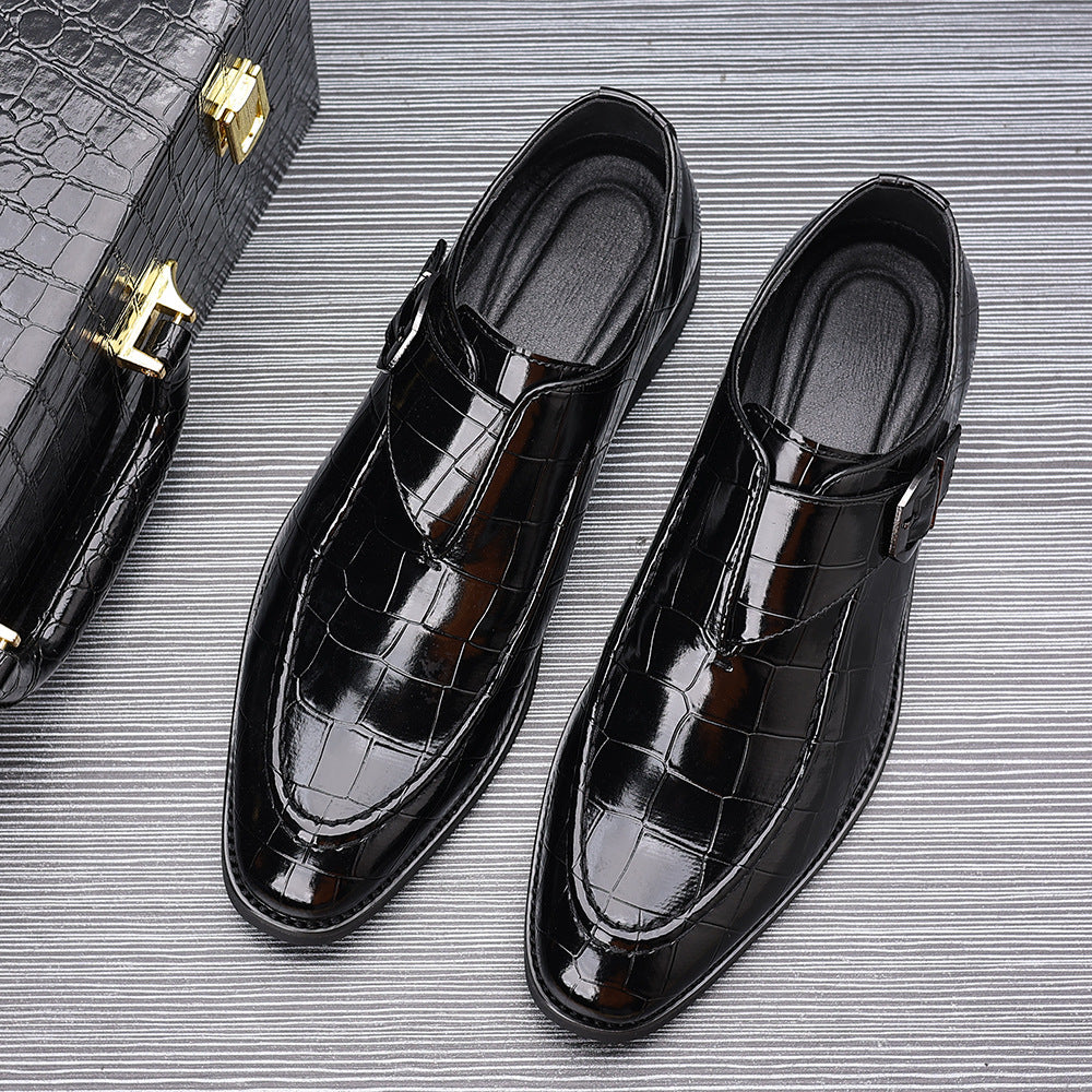 Victorino Leather Monk Strap Loafers for Men