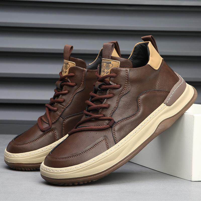 Authentic Italian Leather Sneakers by Marco