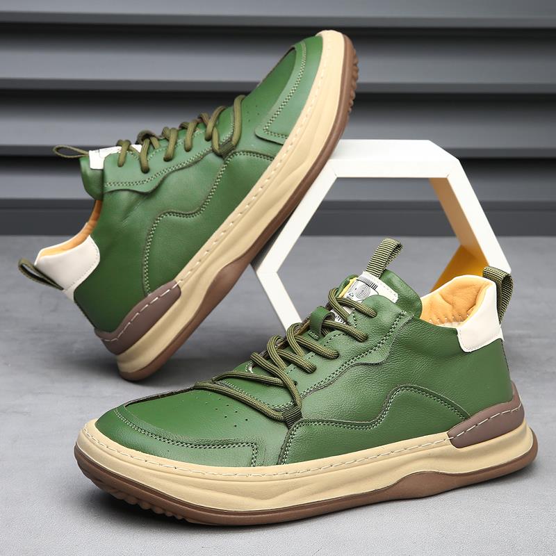 Authentic Italian Leather Sneakers by Marco