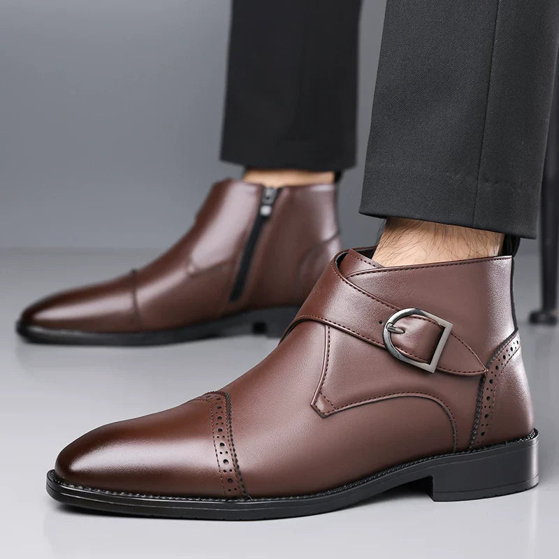 Marcello Genuine Leather Ankle Boots