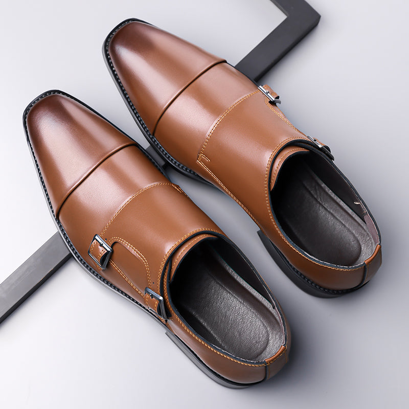 Veneto Italian Monk Strap Slip-On Loafers