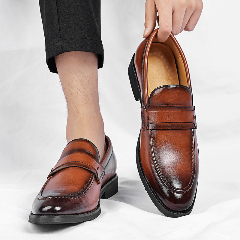 Lucca Genuine Italian Leather Slip-On Shoes
