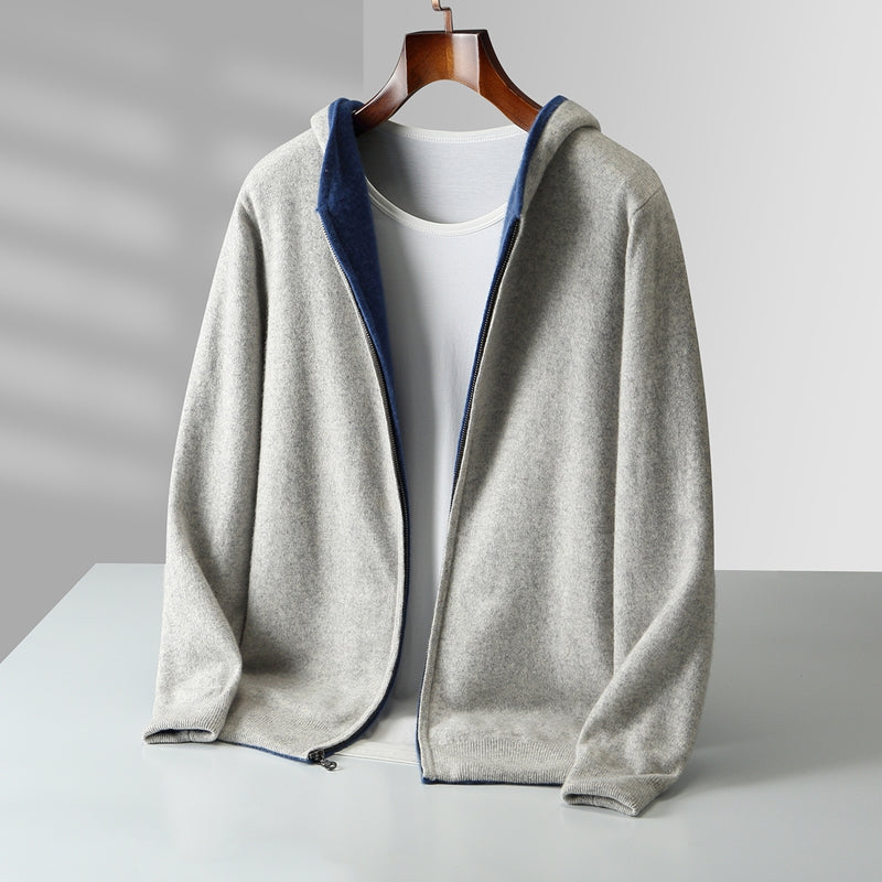 Giorgio Merino Wool Pullover Hoodie