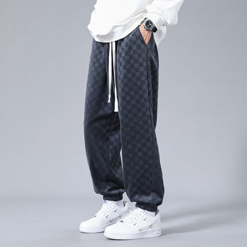 Andre Checkered Corduroy Joggers