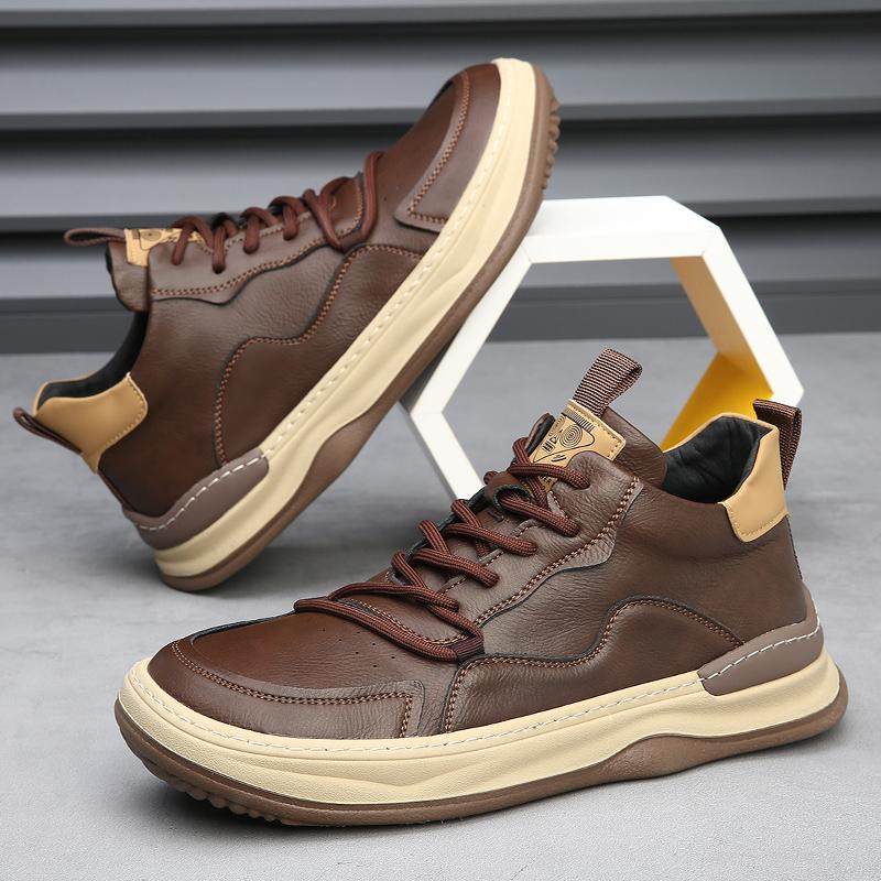 Authentic Italian Leather Sneakers by Marco