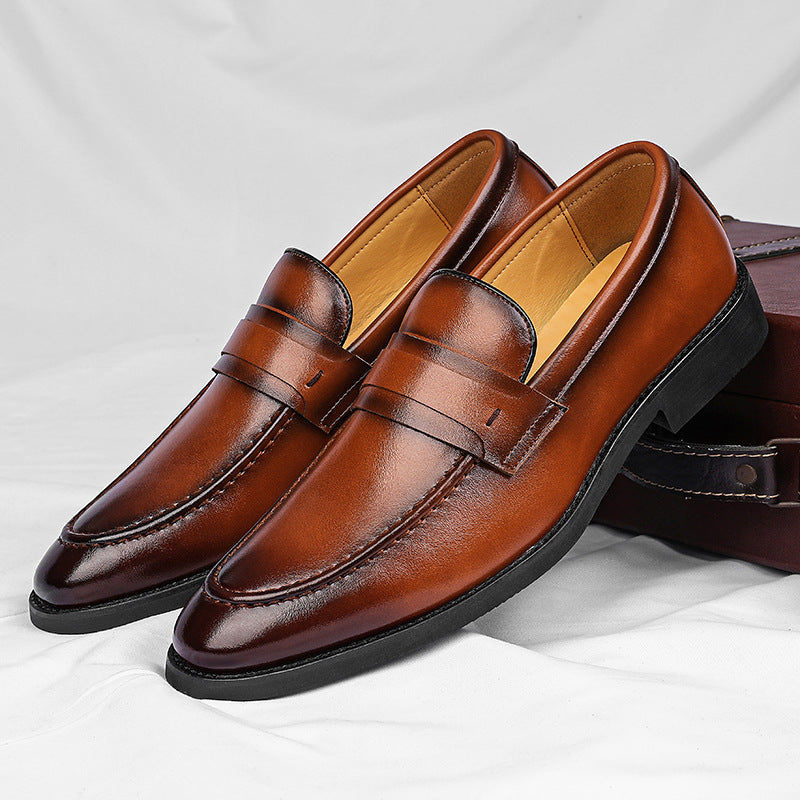 Lucca Genuine Italian Leather Slip-On Shoes