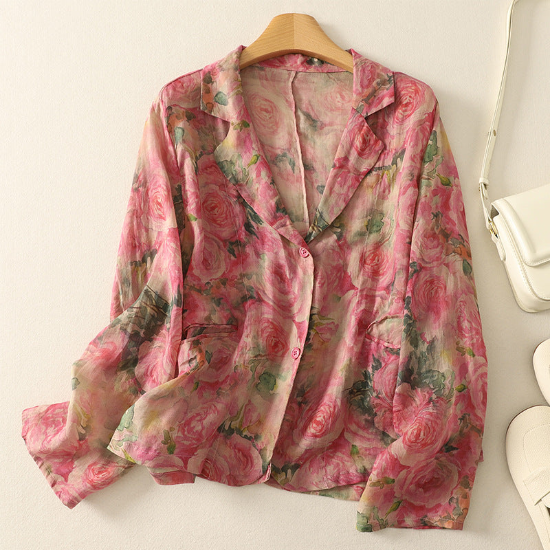Floral Lila Blouse
