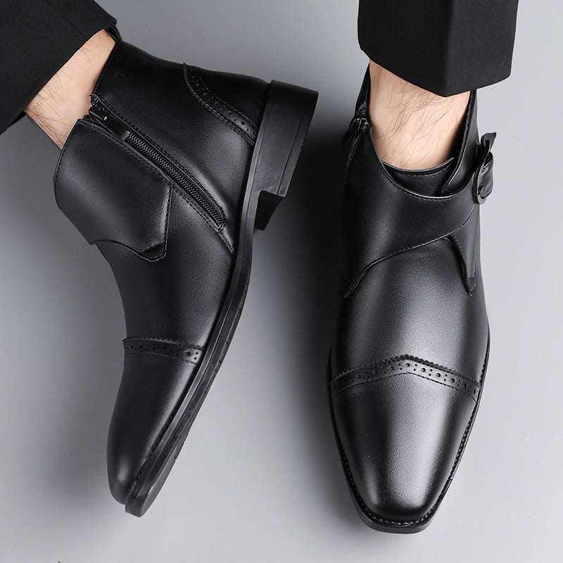 Marcello Genuine Leather Ankle Boots