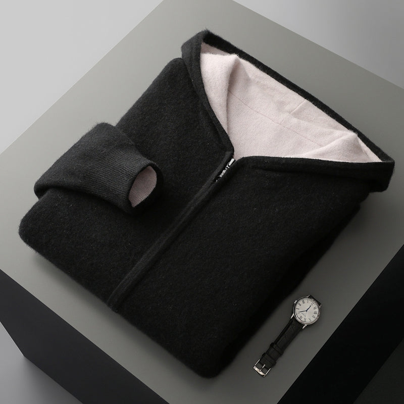 Giorgio Merino Wool Pullover Hoodie