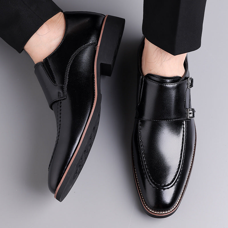 Carlo Leather Monk Strap Loafers for Men