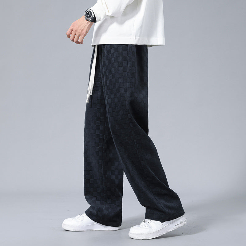 Lusso Checkered Corduroy Joggers