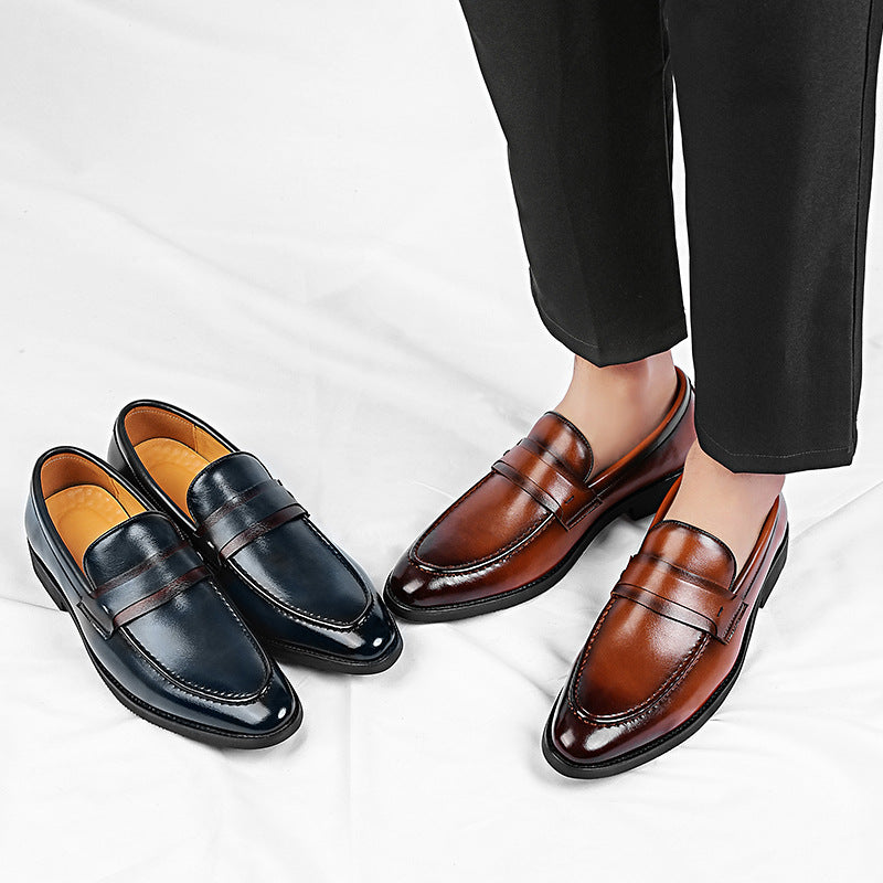 Lucca Genuine Italian Leather Slip-On Shoes