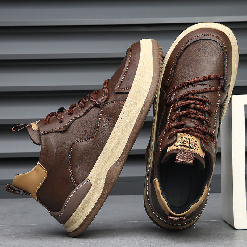 Authentic Italian Leather Sneakers by Marco
