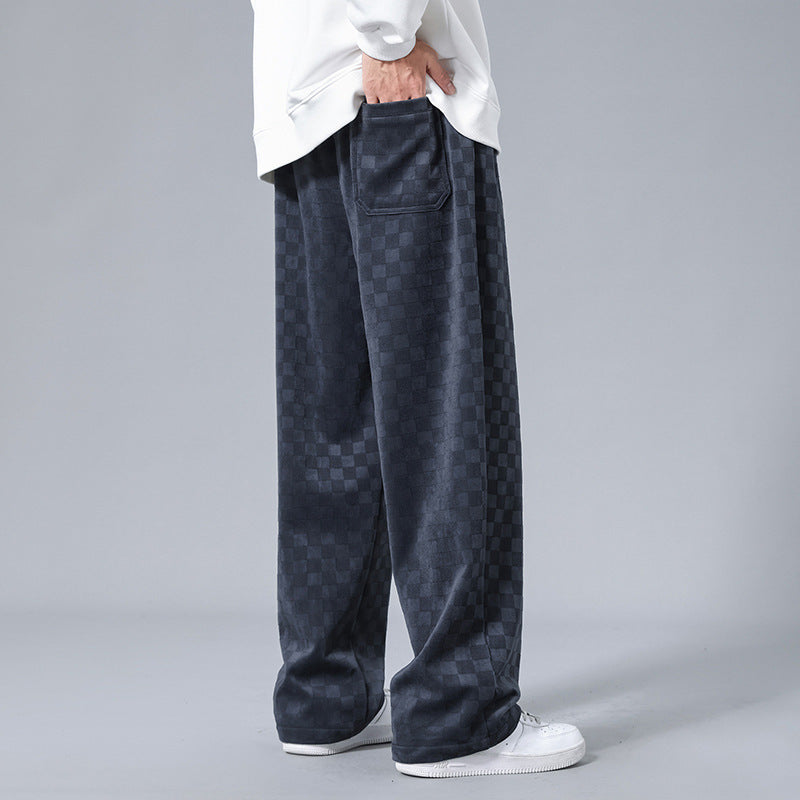 Lusso Checkered Corduroy Joggers