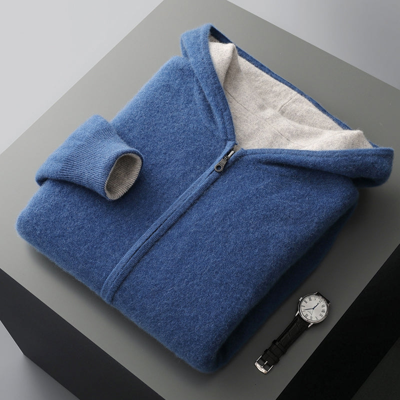 Giorgio Merino Wool Pullover Hoodie