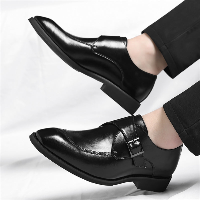 Danbury Leather Monk Strap Shoes