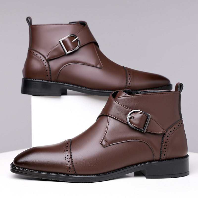 Marcello Genuine Leather Ankle Boots