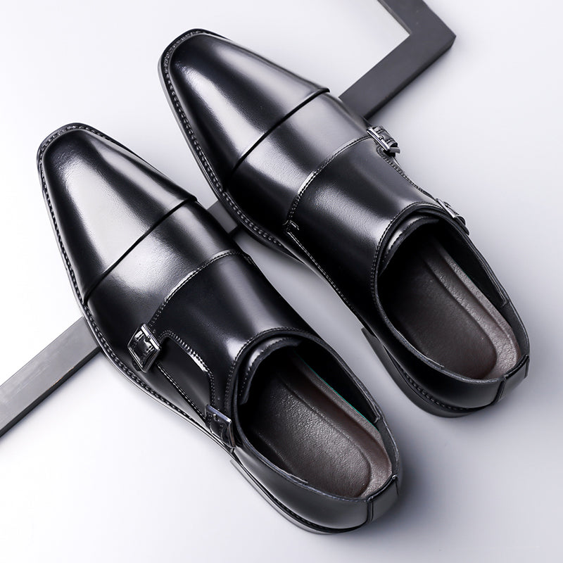 Veneto Italian Monk Strap Slip-On Loafers