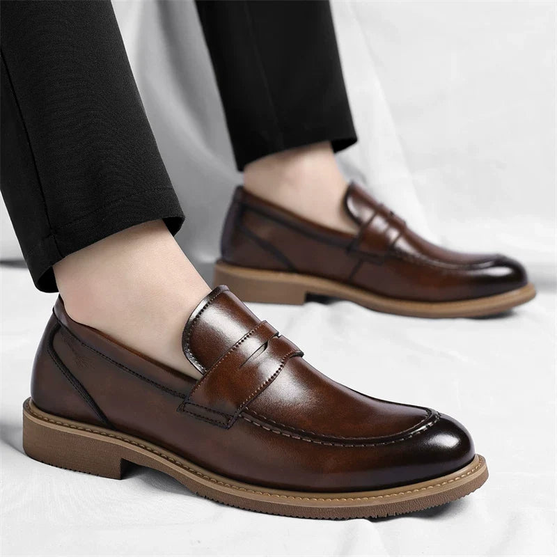 Italian Vento Penny Loafers