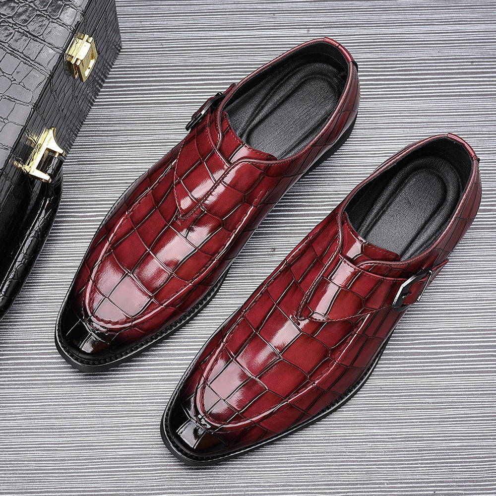 Victorino Leather Monk Strap Loafers for Men