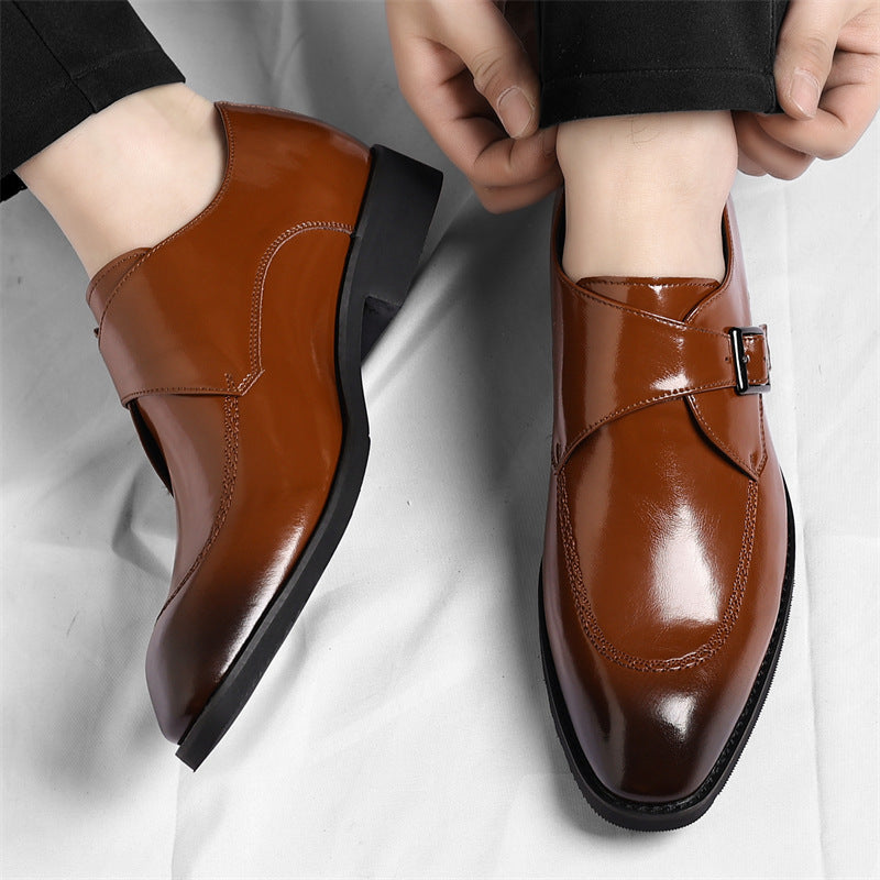 Danbury Leather Monk Strap Shoes