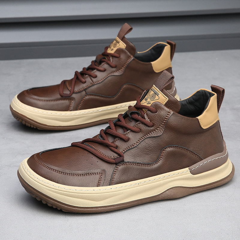Authentic Italian Leather Sneakers by Marco