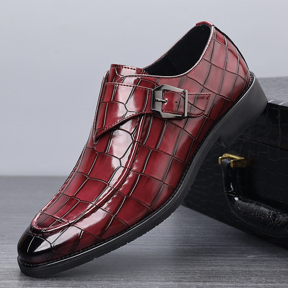 Victorino Leather Monk Strap Loafers for Men