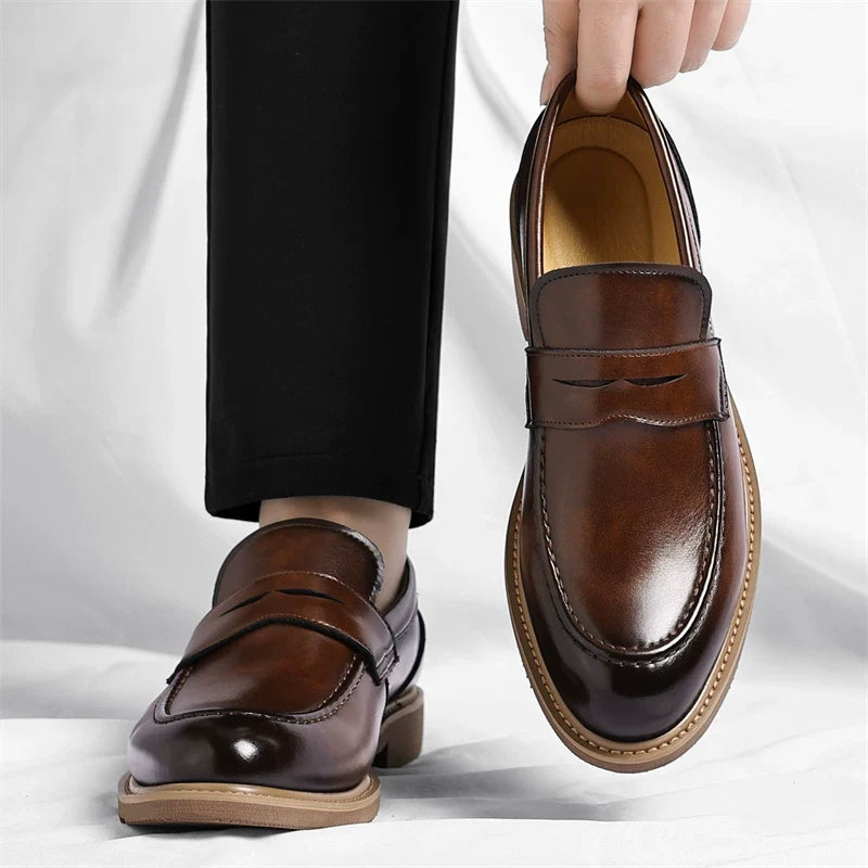 Italian Vento Penny Loafers