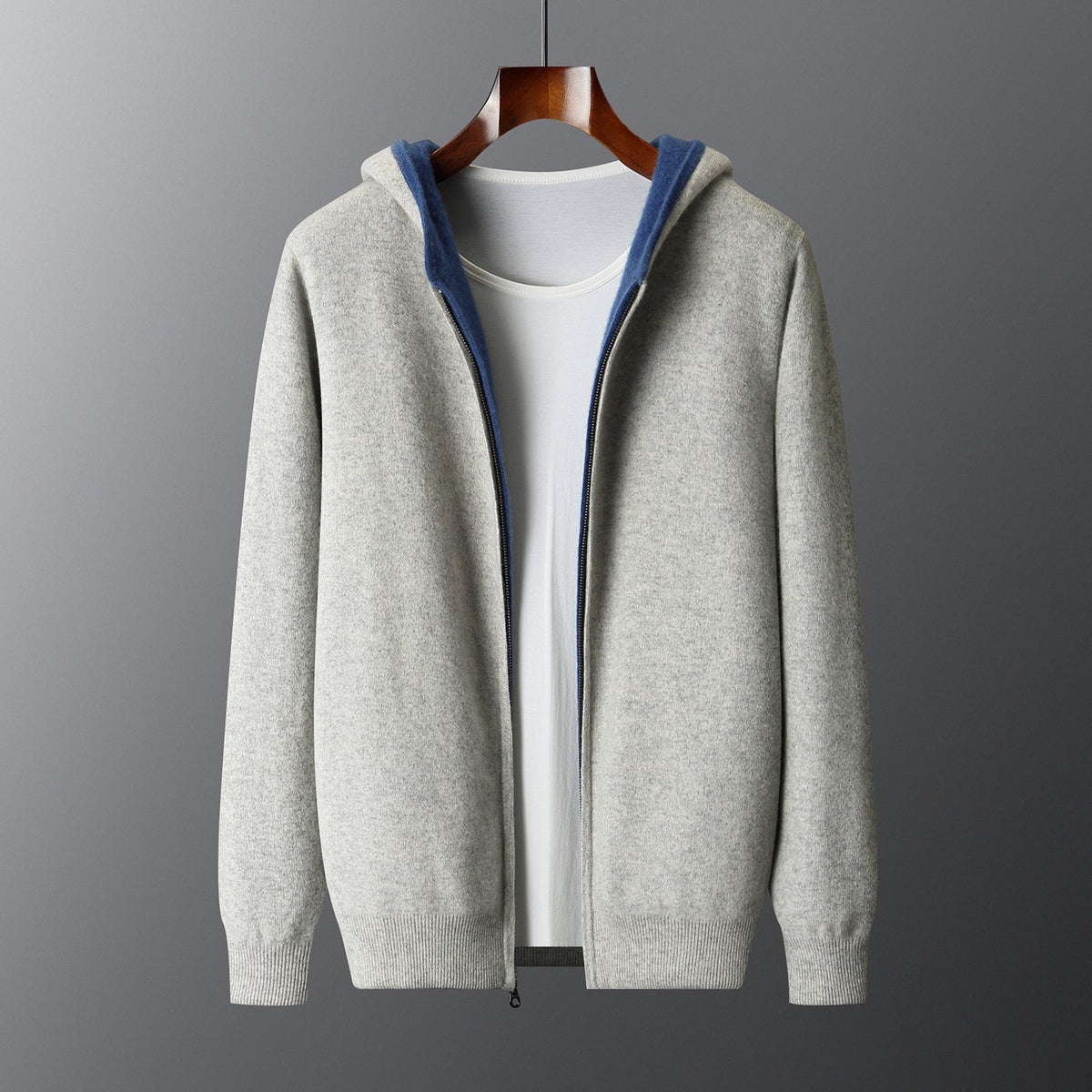 Giorgio Merino Wool Pullover Hoodie