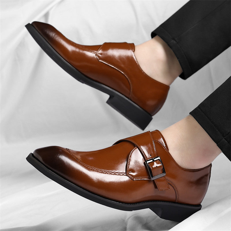 Danbury Leather Monk Strap Shoes