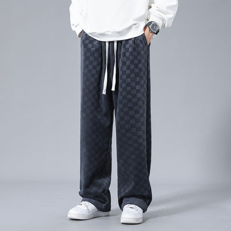 Lusso Checkered Corduroy Joggers