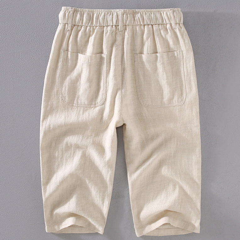 Kyoto Linen Crop Trousers