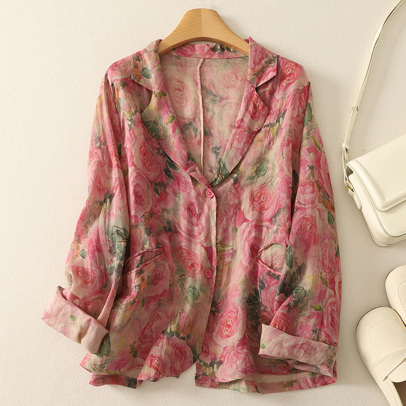 Floral Lila Blouse