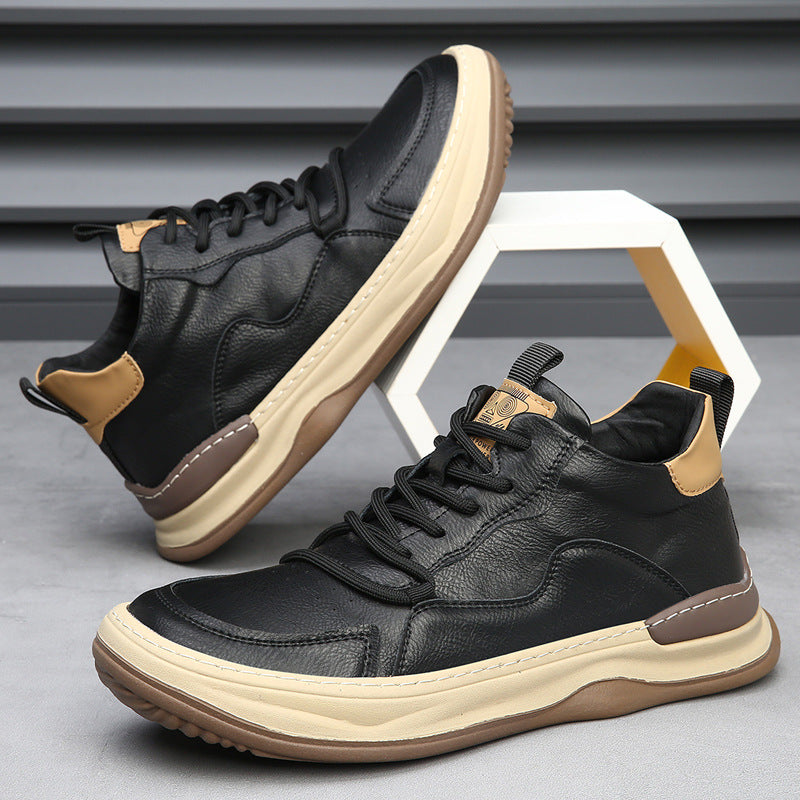Authentic Italian Leather Sneakers by Marco