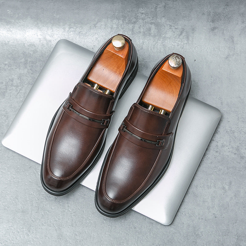 Bruno Genuine Italian Leather Slip-On Shoes
