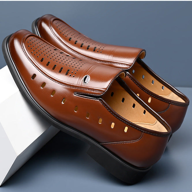 Rivoli Leather Slip-On Shoes