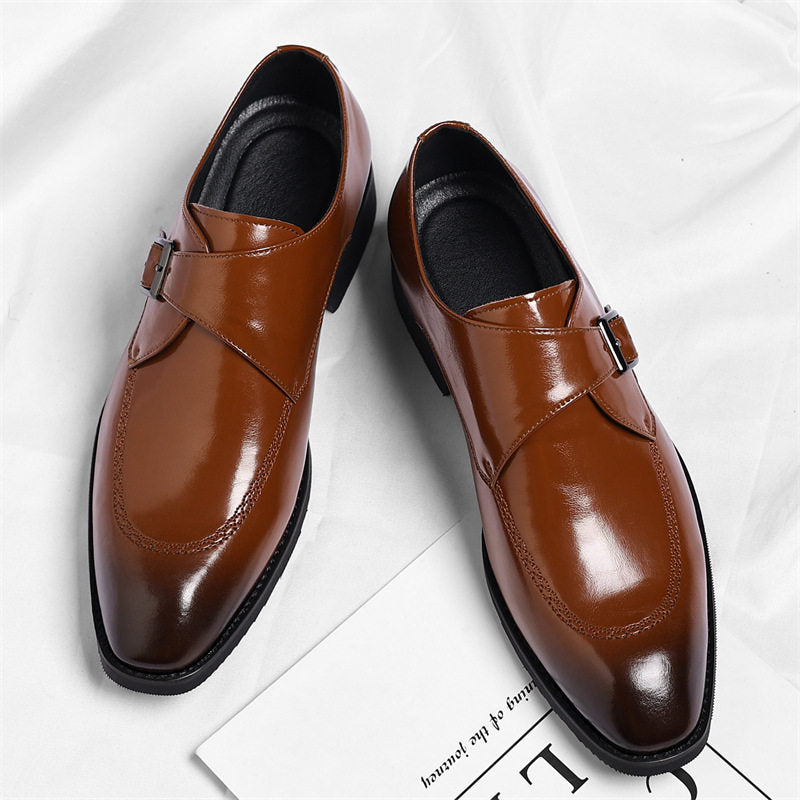 Danbury Leather Monk Strap Shoes