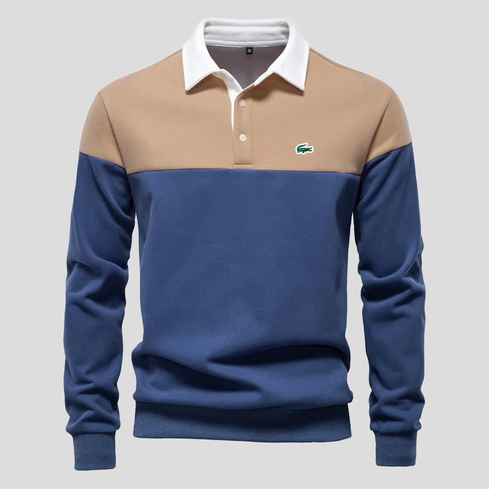 Premium Color-Block Cotton Hoodie