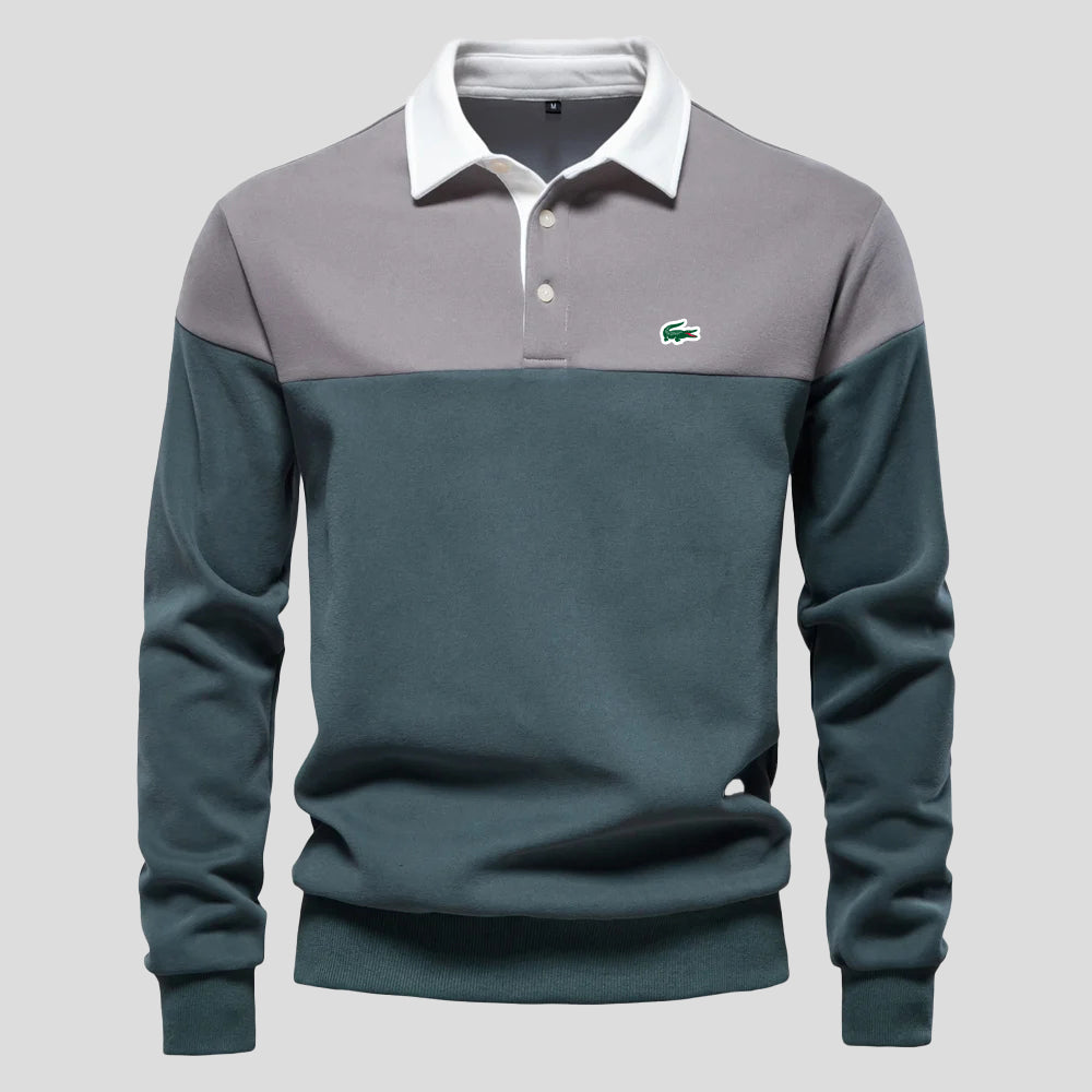 Premium Color-Block Cotton Hoodie