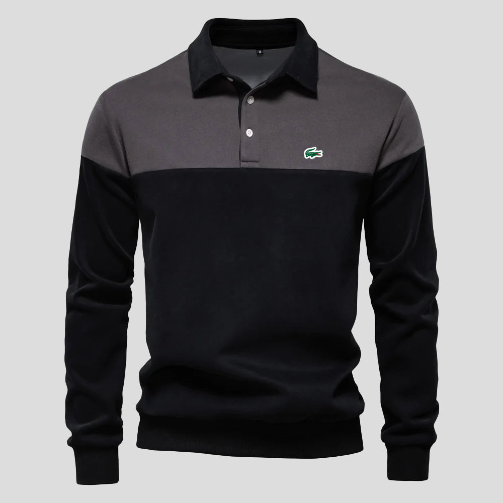 Premium Color-Block Cotton Hoodie
