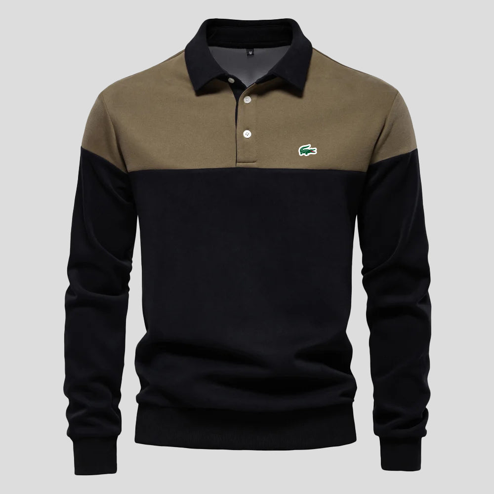 Premium Color-Block Cotton Hoodie