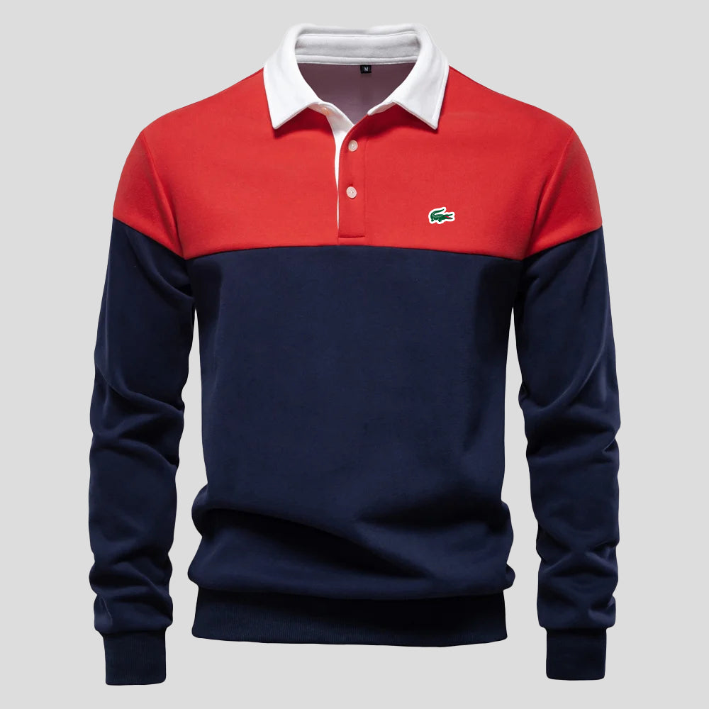 Premium Color-Block Cotton Hoodie