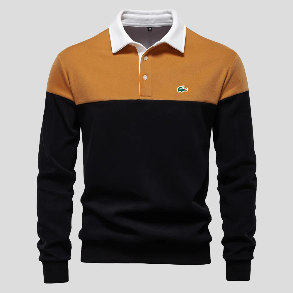 Premium Color-Block Cotton Hoodie