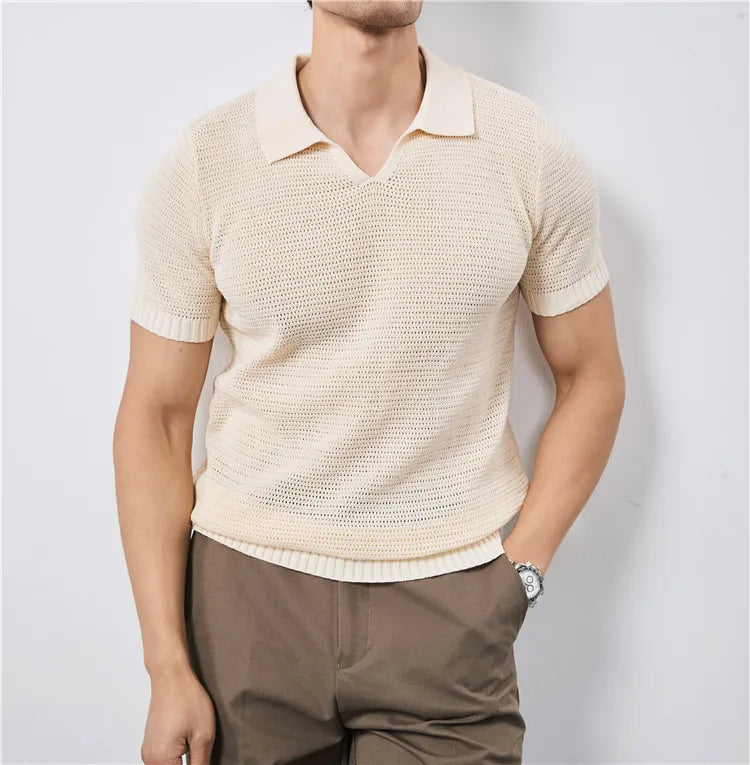 Lusso Knit Polo Tee