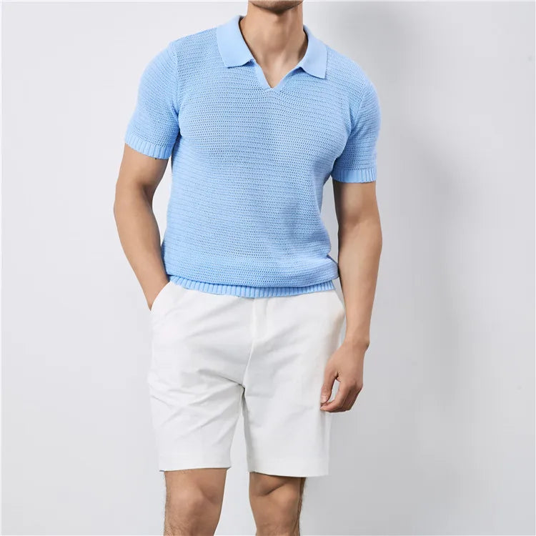 Lusso Knit Polo Tee
