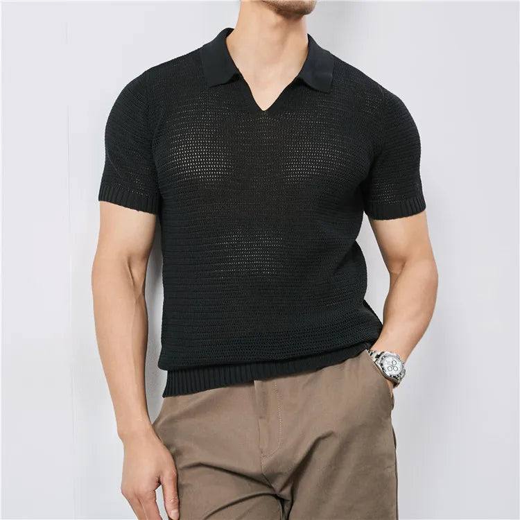 Lusso Knit Polo Tee