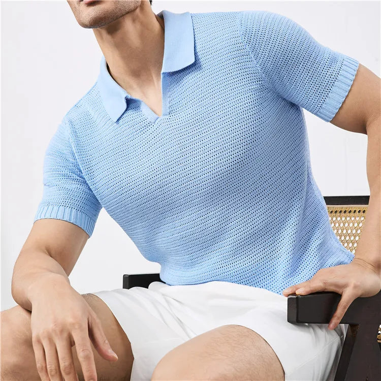 Lusso Knit Polo Tee