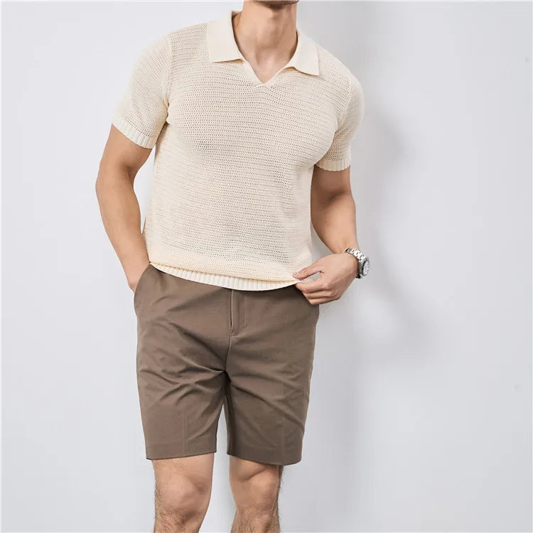 Lusso Knit Polo Tee