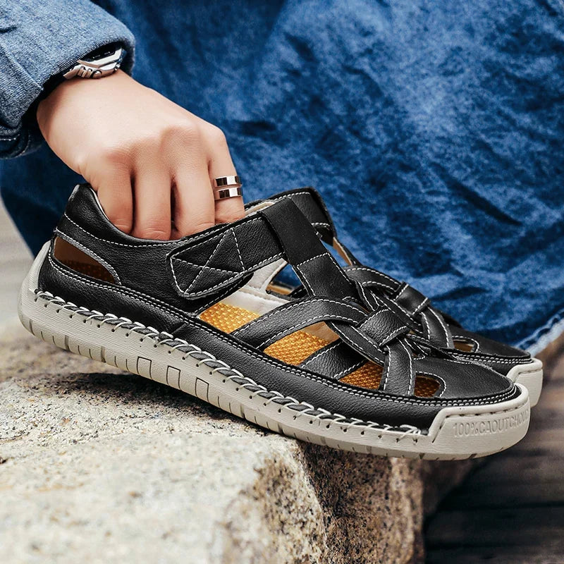 Desert Oasis Leather Sandals