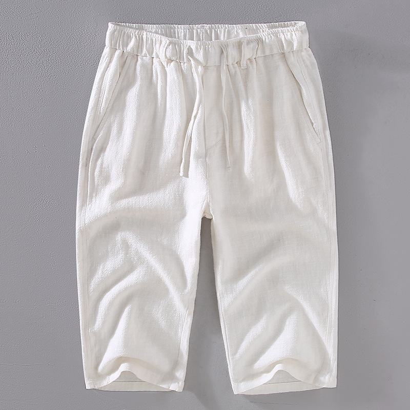 Kyoto Linen Crop Trousers